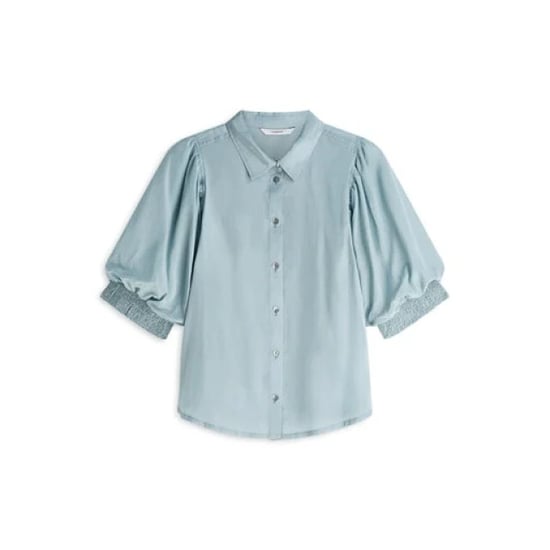 Summum 2s3485-12370 431 blouse viscose cotton glacierblue - Image 1