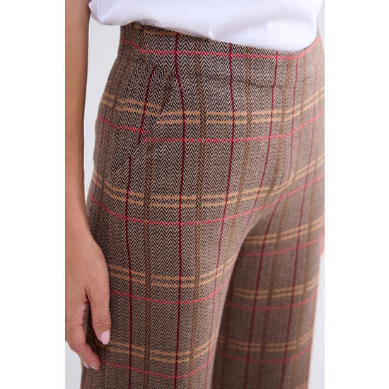 Summum 4s2676-30641 wide leg pants check jacquard - Image 3