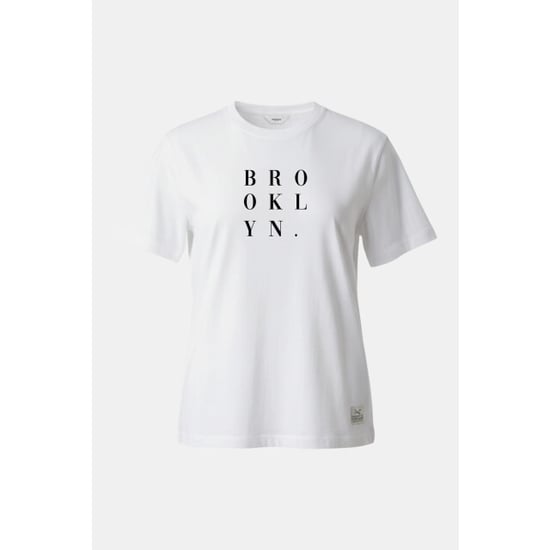 Penn & Ink Bailey 01-55 penn and ink t-shirt print white navy - Image 1