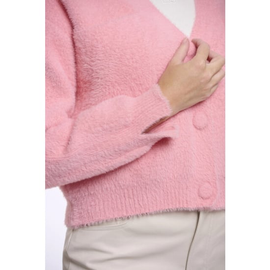 Rino & Pelle Isarea.5002621 rino&pelle short v-neck cardigan cotton candy - Image 3