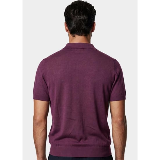 Scotland Blue Polo heren pince knitted polo ss spe26106pi08sb/5005 - Image 3