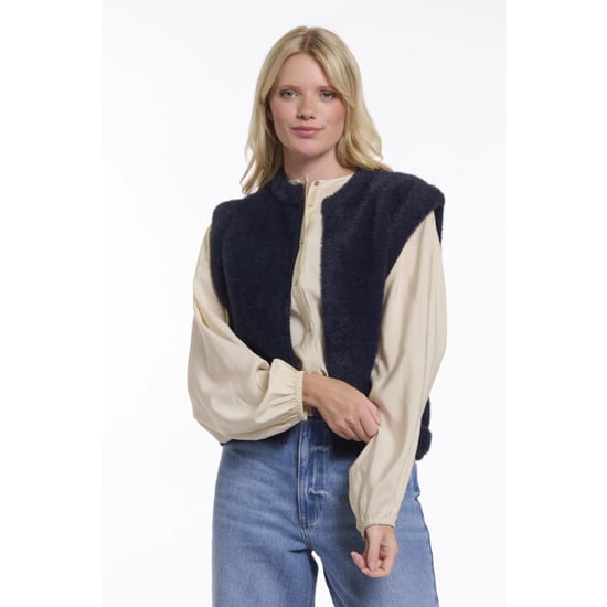 Rino & Pelle Elona.5002621 rino&pelle short waistcoat dark navy - Image 3