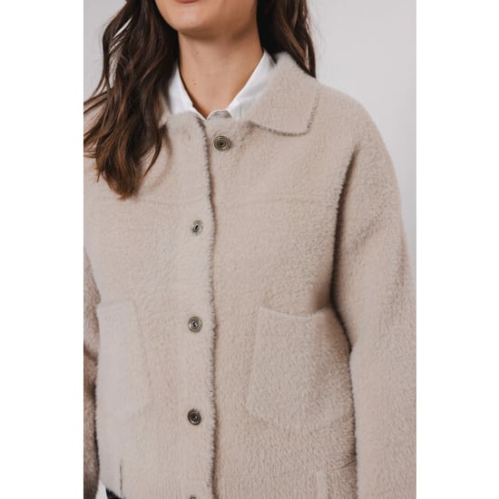 Rino & Pelle Bubbly.700noos rino en pelle boxy jacket stone - Image 3
