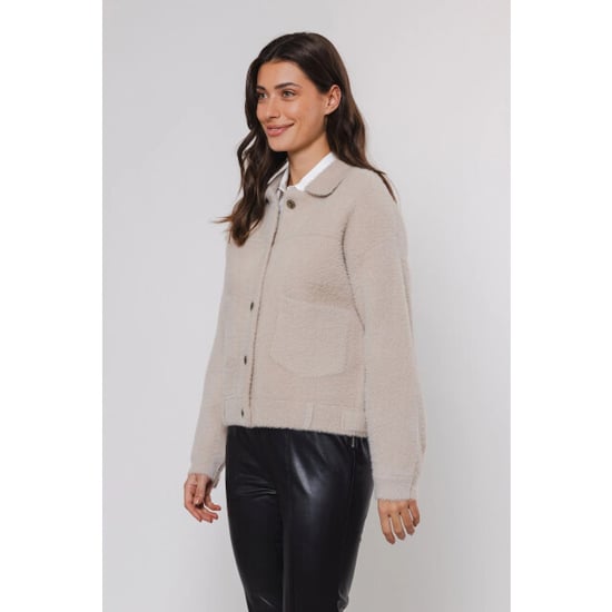 Rino & Pelle Bubbly.700noos rino en pelle boxy jacket stone - Image 4