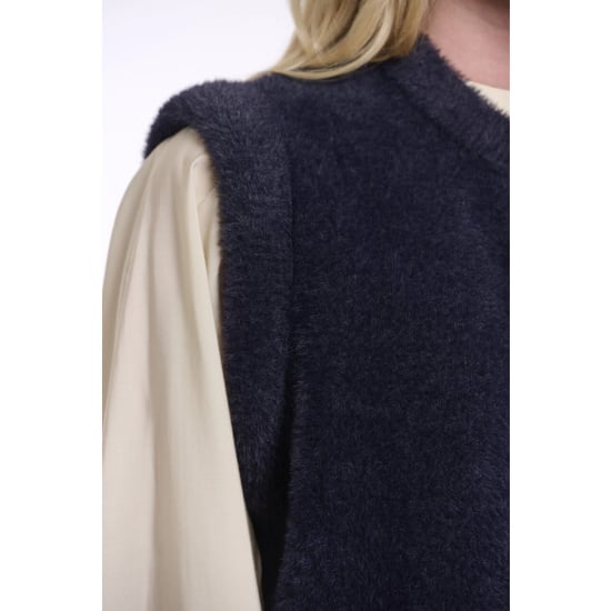 Rino & Pelle Elona.5002621 rino&pelle short waistcoat dark navy - Image 4