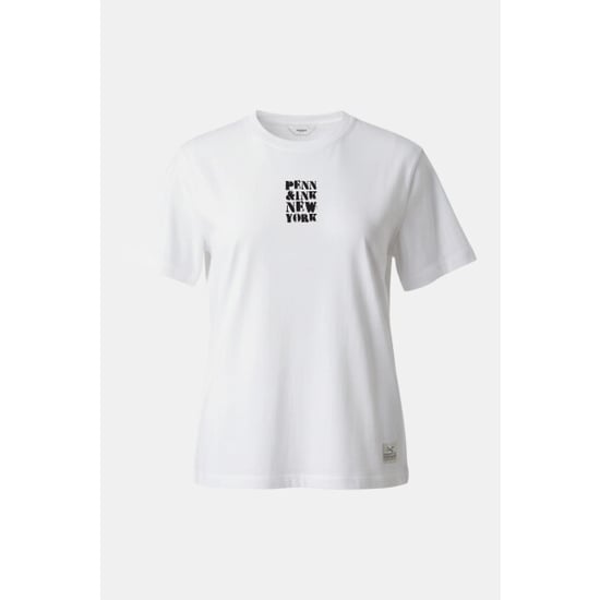 Penn & Ink Etta 01-90 penn and ink t-shirt print white black - Image 3