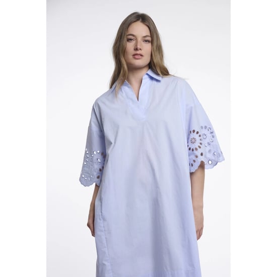 Rino & Pelle Ceylinregular.7002624 regular length wide dress with sleeve detail light blue - Image 1
