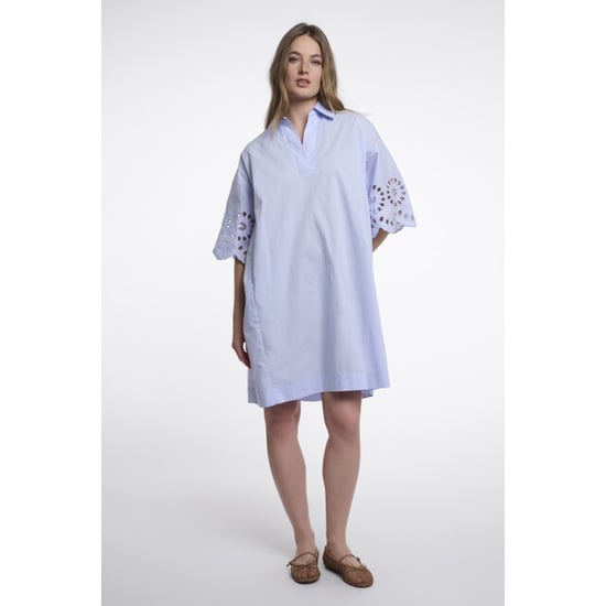 Rino & Pelle Ceylinregular.7002624 regular length wide dress with sleeve detail light blue - Image 2