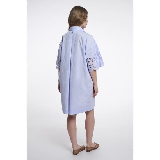 Rino & Pelle Ceylinregular.7002624 regular length wide dress with sleeve detail light blue - Image 4