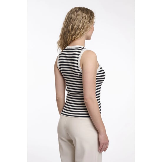 Rino & Pelle Uma.7002621 rino&pelle tanktop black white striped - Image 4