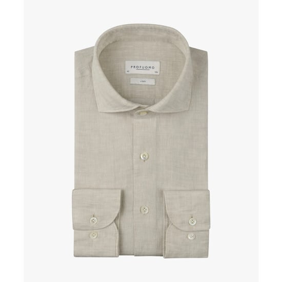 Profuomo Ppxh10017k shirt cutaway sf sand - Image 1