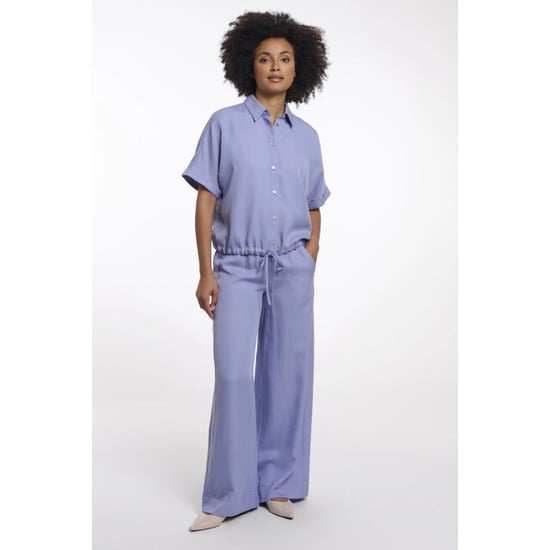 Rino & Pelle Rune.7002623 rino&pelle cropped short sleeve blouse brushed blue - Image 3