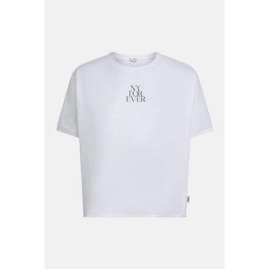 Penn & Ink S26t1238 01-90 penn en ink t-shirt print white black - Image 1