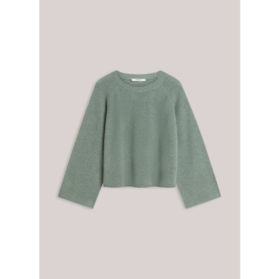 Summum 7s7950-70045 619 sweater superfine merino wool blend knit eucalyptus - Image 1