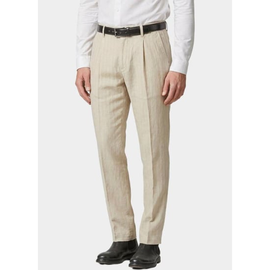 Bos Bright Blue Linnen broek linnen broek met streep 5509.426/23a - Image 1