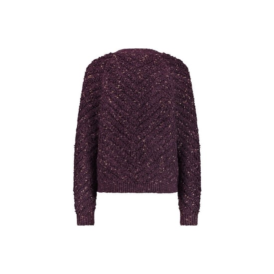 Studio Anneloes Iris chunky glitter cardigan aubergine - Image 5