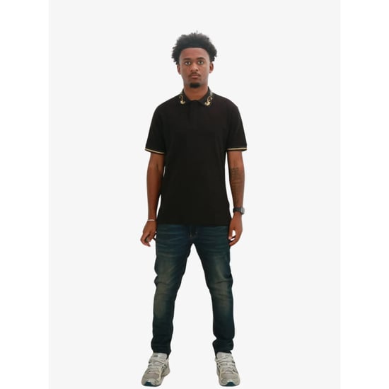 Versace Jeans Heren polo zwart barok - Image 4