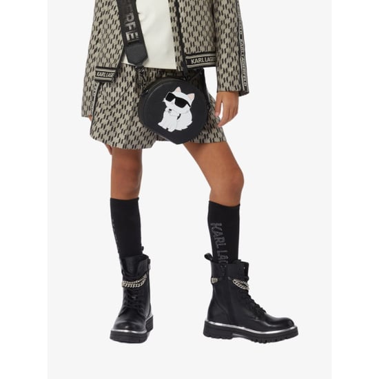 Karl Lagerfeld Meisjes short zwart beige - Image 3