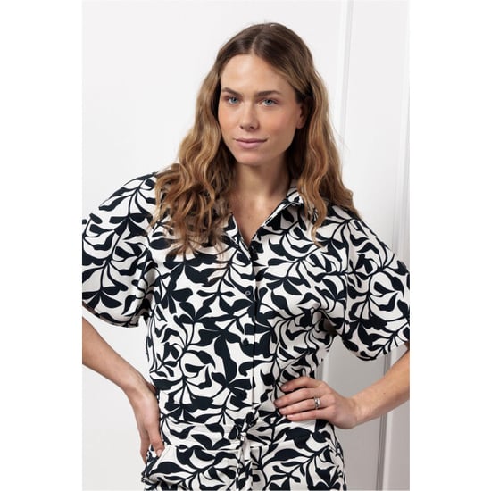 Studio Anneloes Barb leafs blouse off-white - Image 3
