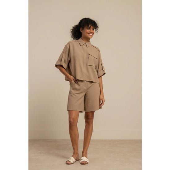 Studio Anneloes nellie waffle blouse 13666 2200 latte - Image 3