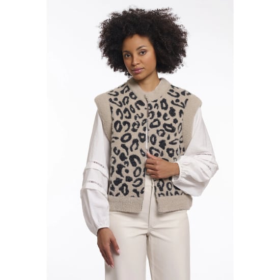 Rino & Pelle Elona.5012621 rino&pelle short waistcoat desert leopard - Image 1