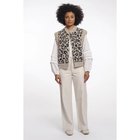 Rino & Pelle Elona.5012621 rino&pelle short waistcoat desert leopard - Image 2