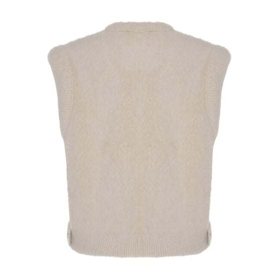 Rino & Pelle Elona.700noos rino en pelle short waistcoat stone - Image 3