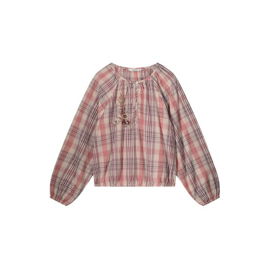 Summum 2s3242-12214 longsleeve top pink check - Image 3