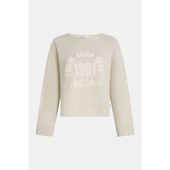 Penn & Ink S26f1886ltd 054-018 penn en ink sweater print jute wash - Image 1
