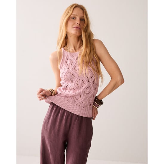 Summum 7s8009-70020 523 sleeveless top fancy cotton ajour knit rosequartz - Image 2