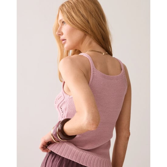Summum 7s8009-70020 523 sleeveless top fancy cotton ajour knit rosequartz - Image 4