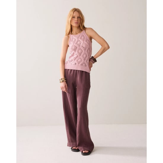 Summum 7s8009-70020 523 sleeveless top fancy cotton ajour knit rosequartz - Image 6