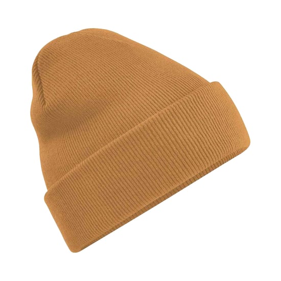 Beechfield Volwassenen van Unisex Originele geboeide Beanie (Caramel) - Image 1