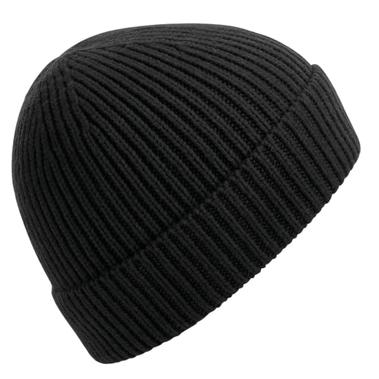 Beechfield Unisex Ribgebreide muts voor volwassenen (Zwart) - Image 1