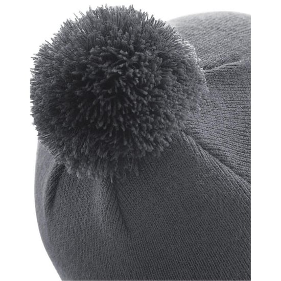 Beechfield Originele Pom Pom muts (Grafietgrijs) - Image 2