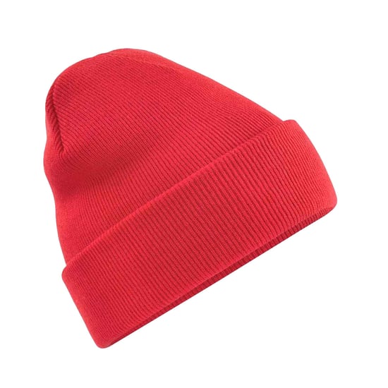 Beechfield Volwassenen van Unisex Originele geboeide Beanie (Helder rood) - Image 1