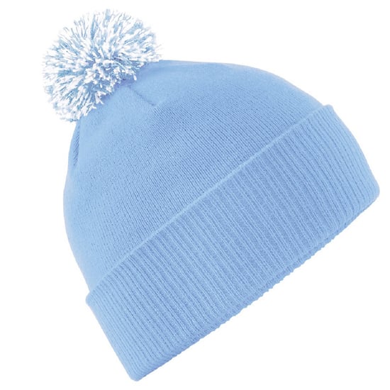 Beechfield Volwassenen Unisex Snowstar Beanie (Sky/White) - Image 1