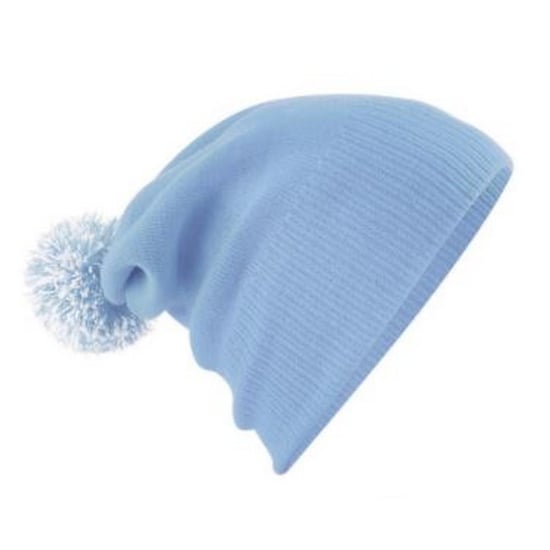 Beechfield Volwassenen Unisex Snowstar Beanie (Sky/White) - Image 2