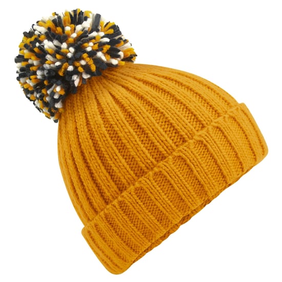 Beechfield Unisex Hygge muts voor volwassenen (Mosterd Geel) - Image 1