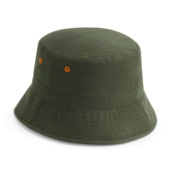 Beechfield Unisex Adult Recycled Polyester Bucket Hat (Olive Green) - Image 2