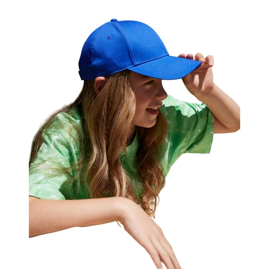 Beechfield Childrens/Kids EarthAware 6 Panel Organic Cotton Baseball Cap (Helder Koninklijk) - Image 3