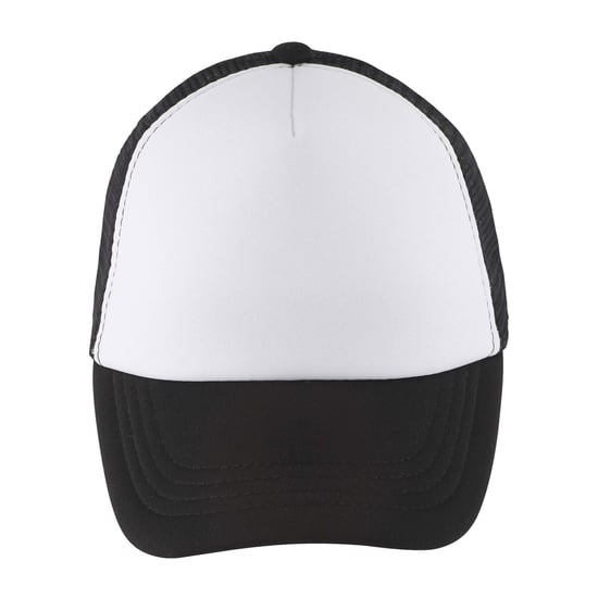 SOLS Kinder/Kids Bubbel Baseballpet (Wit/zwart) - Image 1