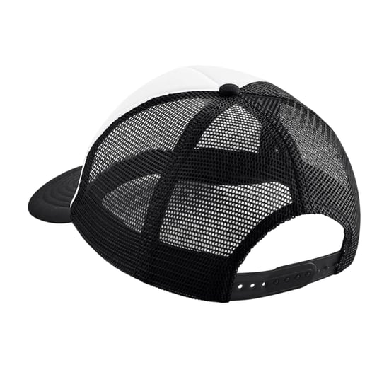 Beechfield Kinder/Kinder Vintage Trucker Cap (Zwart/Wit) - Image 2