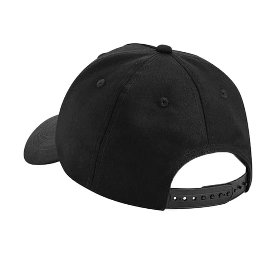 Beechfield 5 Panelen Biologisch Katoenen Baseball Cap (Zwart) - Image 2
