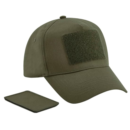 Beechfield Unisex Volwassen Verwijderbare Flard Honkbalpet (Militair Groen) - Image 1