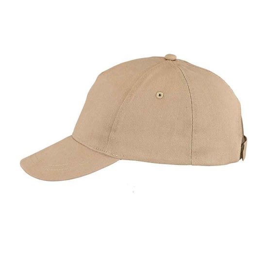 SOLS Buzz 5 Paneel Baseball Cap (Zand) - Image 2