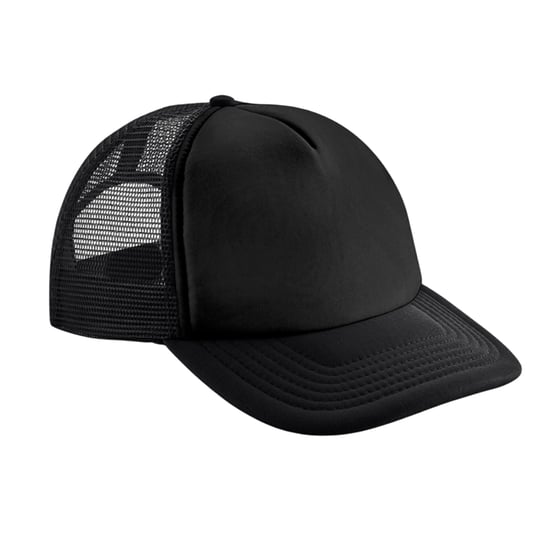 Beechfield Kinder/Kinder Vintage Trucker Cap (Zwart/Zwart) - Image 1