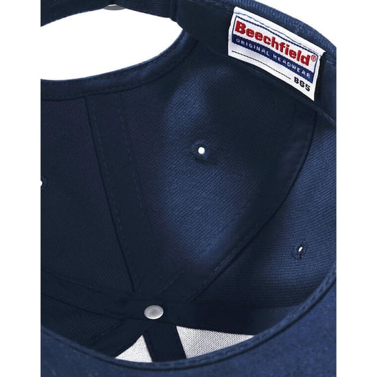 Beechfield Unisex Pro-Style Heavy Brushed Cotton Baseball Cap voor volwassenen (Franse marine) - Image 3