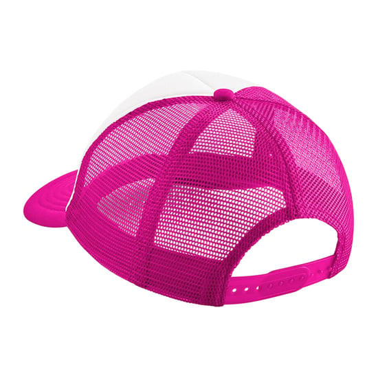 Beechfield Kinder/Kinder Vintage Trucker Cap (Fuchsia/Wit) - Image 2