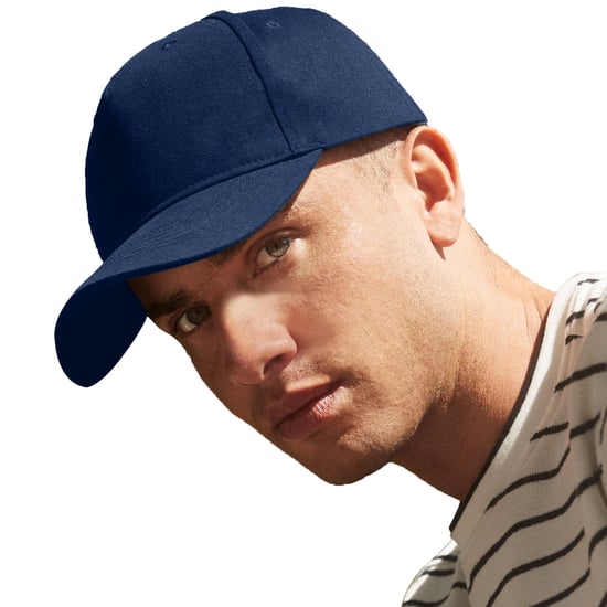 Beechfield Unisex Adult Organic Cotton 5 Panel Baseball Cap (Navy Blue) - Image 2